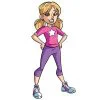 пример раскраски фитнес для девочек