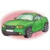пример раскраски бмв x coupe