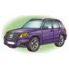 пример раскраски мерседес glk 350