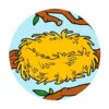 пример раскраски пустое гнездо