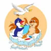 пример раскраски пингвин чайка морской котик