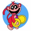 пример раскраски улыбающиеся твари marchin monkey