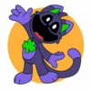 пример раскраски улыбающиеся твари luke meowluck