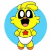 пример раскраски улыбающиеся твари kickin chicken