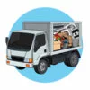 пример раскраски мусоровоз как газель
