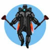 пример раскраски armor plungerman скибиди туалет