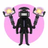 пример раскраски upgraded large tv man