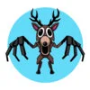 пример раскраски 99 ночей в лесу deer олень бу