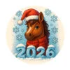 пример раскраски карандаш 2026 новый год
