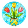 пример раскраски ландыши крупные