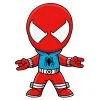 пример раскраски алый паук (scarlet spider)