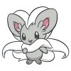 пример раскраски шиншино (cinccino)