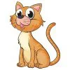 пример раскраски ушастый кот
