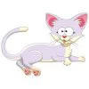 пример раскраски кот ушастик