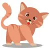 пример раскраски короткошерстный кот