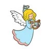 пример раскраски ангел играет на инструменте