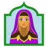 пример раскраски арабский национальный женский костюм