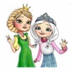 пример раскраски царевна-лягушка василиса и елена
