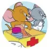 пример раскраски джерри и таффи вместе