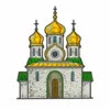 пример раскраски храм русский