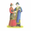 пример раскраски казахский национальный костюм