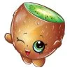 пример раскраски киви с глазками shopkins