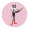 пример раскраски кот ученый