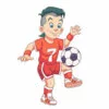пример раскраски крутой футболист