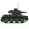 пример раскраски маленький военный танк
