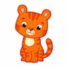 пример раскраски милаш тигры