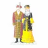 пример раскраски национальный костюм киркизы