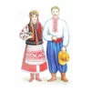 пример раскраски национальный костюм украинцы