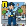 пример раскраски полицейский буква п