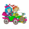 пример раскраски с цветным образцом мальвина и буратино