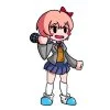 пример раскраски sayori