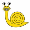 пример раскраски slow seline the snail банбан