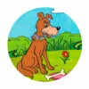 пример раскраски собака из котенка по имени гав