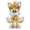 пример раскраски tails тэилс соник бум