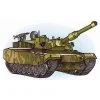 пример раскраски танк к-1