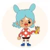 пример раскраски toca boca персонаж рисует
