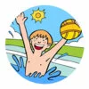 пример раскраски водное поло