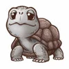 пример раскраски загрустила черепаха