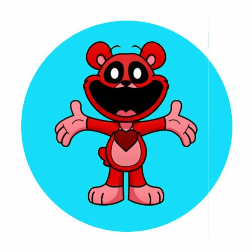 Цветной вариант раскраски bobby bearhug smiling critters
