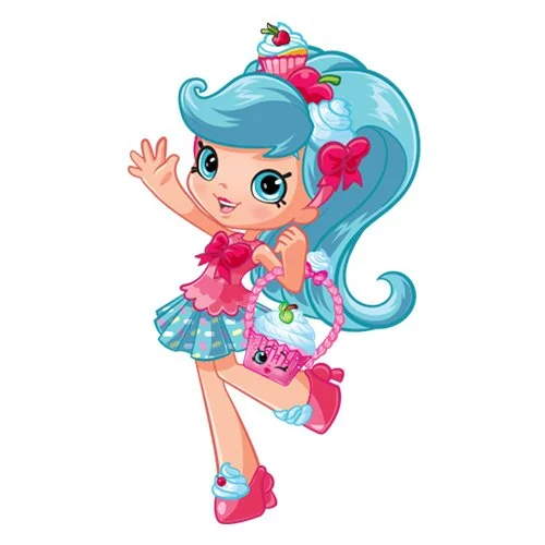 Цветной вариант раскраски shopkins кукла джессикейк со вкусными пирожными