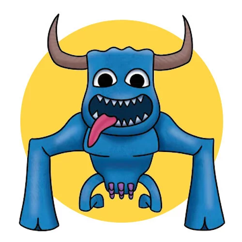 Цветной вариант раскраски snappy cow