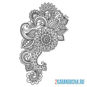 Раскраска узоры