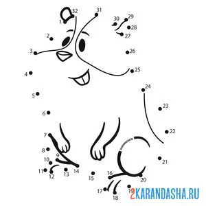 Раскраска милый хомяк