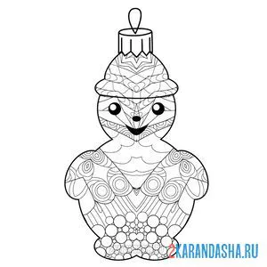 антистресс елочная игрушка