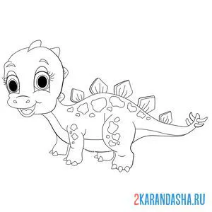 Раскраска большеглазый