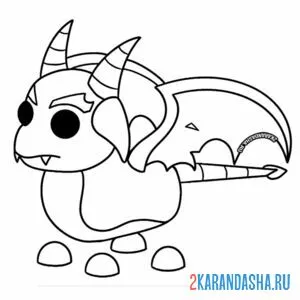 Раскраска гаргона пет роблокс